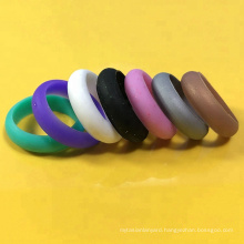 Sports Wedding Silicone Thumb Rings Womens 7 Colors Pack Glitter Powder Thin Finger Rings